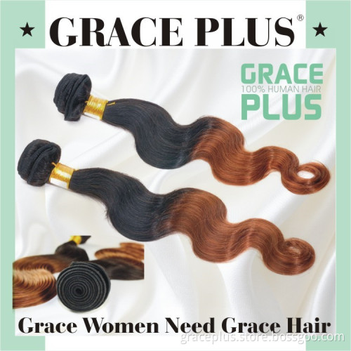 6A Ombre 1B 30 Hair Weaves Body Wave Virgin Remy Brazilian Hair Extension 100% Brazilian Human Hair